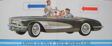 Chevrolet Corvette Modelprogram 1958 Carbrochure (3786)